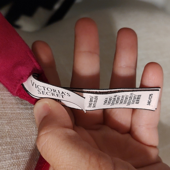 💕EUC Victoria's Secret Dream Angels Lined Demi Underwire Bra, Fushia Velour, 34 - Picture 12 of 15